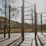 Воркаут комплекс 2 турника, шведская стенка, брусья и скалодром - Ессей